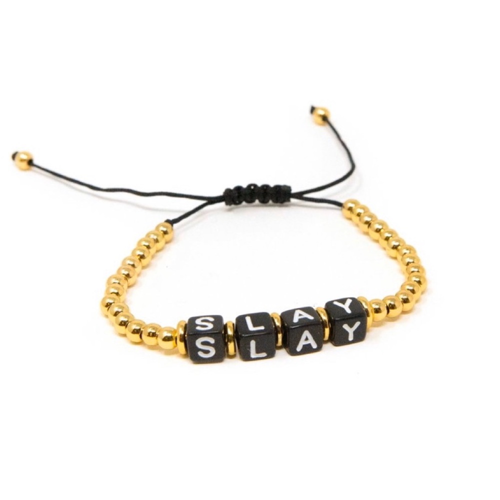 Mantra Beaded Adjustable Bracelets